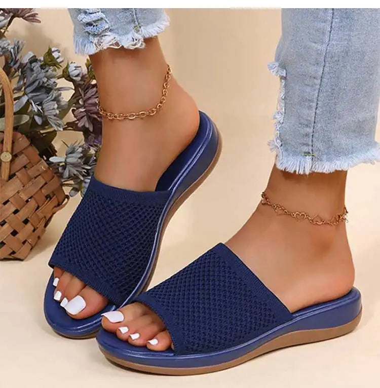 Sandalias Mujer Verano 2025 - Cómodas para Interior y Exterior - Tacón Bajo y Transpirables | KUIDFAR Feetiva