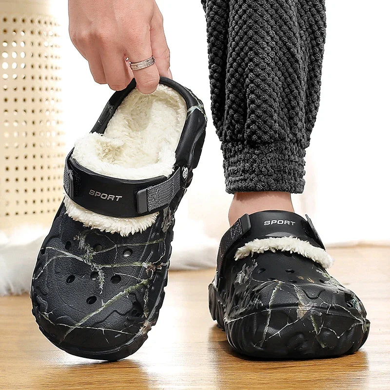 Zapatillas Clog con Forro de Pelo - Máximo Confort Invernal