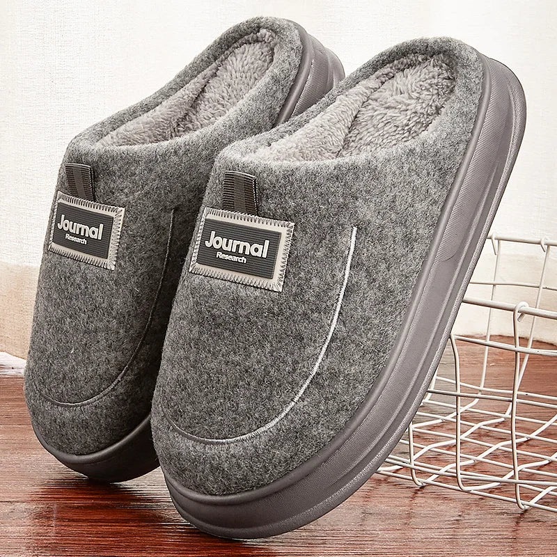 Zapatillas Plus Size para Hombre - Pantuflas Invierno con Memory Foam | Feetiva SL-2331
