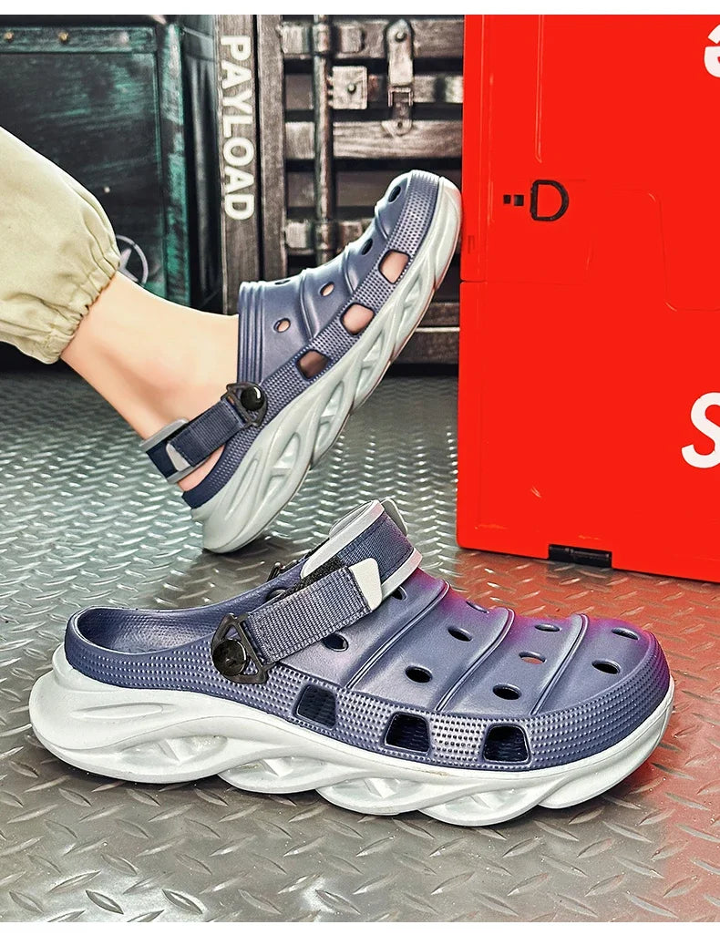 "Sandalias de Verano 2024 con Suela Gruesa - Zuecos EVA Transpirables para Hombre | Feetiva