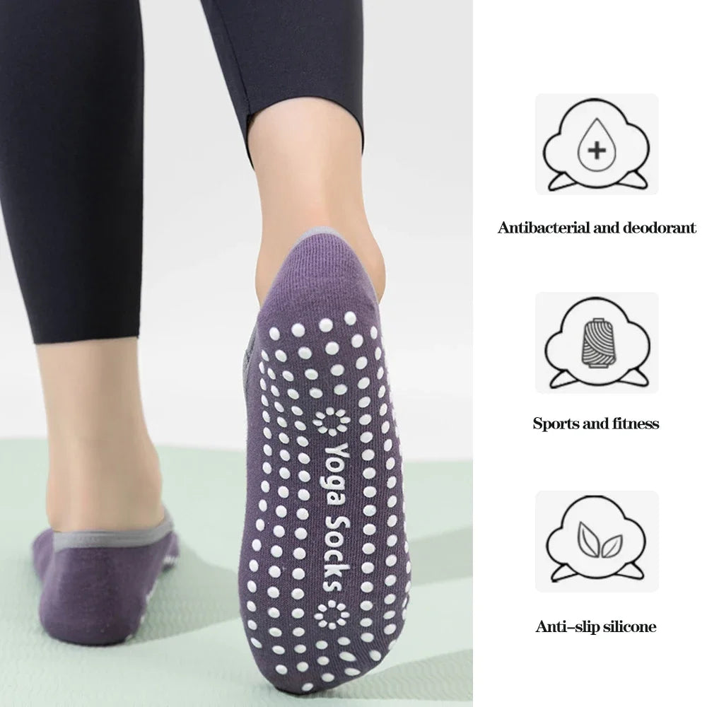 Pack 3 Pares - Calcetines Yoga con Suela Antideslizante | Pilates/Ballet |