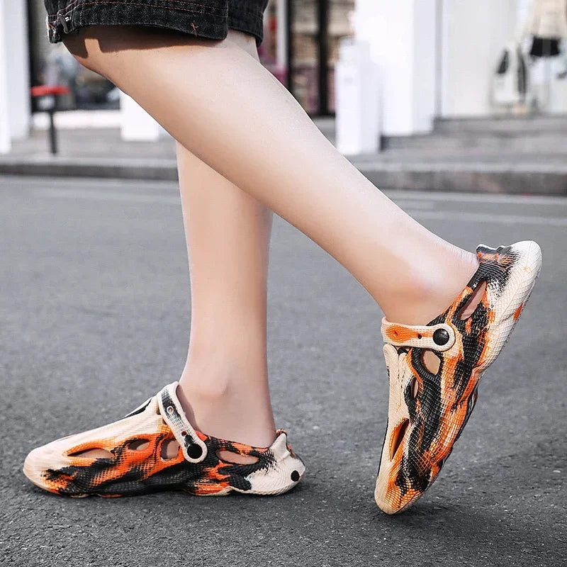 Chanclas Unisex Camuflaje - Sandalias EVA Ultra Ligeras para Playa y Casa | Feetiva