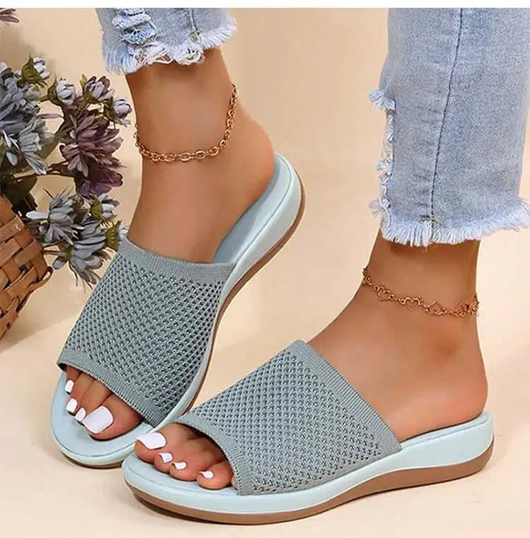 Sandalias Mujer Verano 2025 - Cómodas para Interior y Exterior - Tacón Bajo y Transpirables | KUIDFAR Feetiva