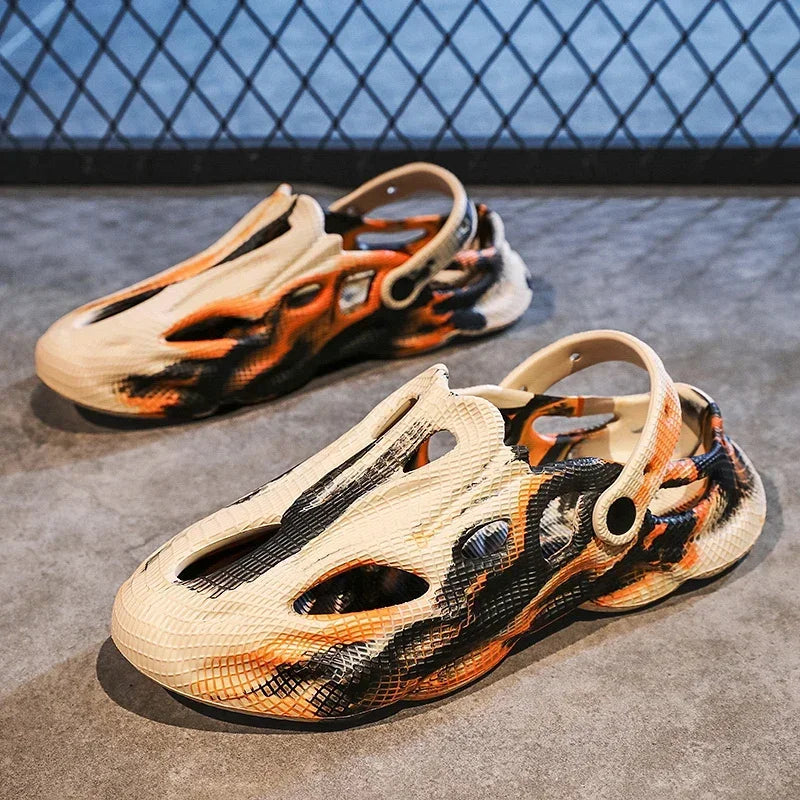 Chanclas Unisex Camuflaje - Sandalias EVA Ultra Ligeras para Playa y Casa | Feetiva