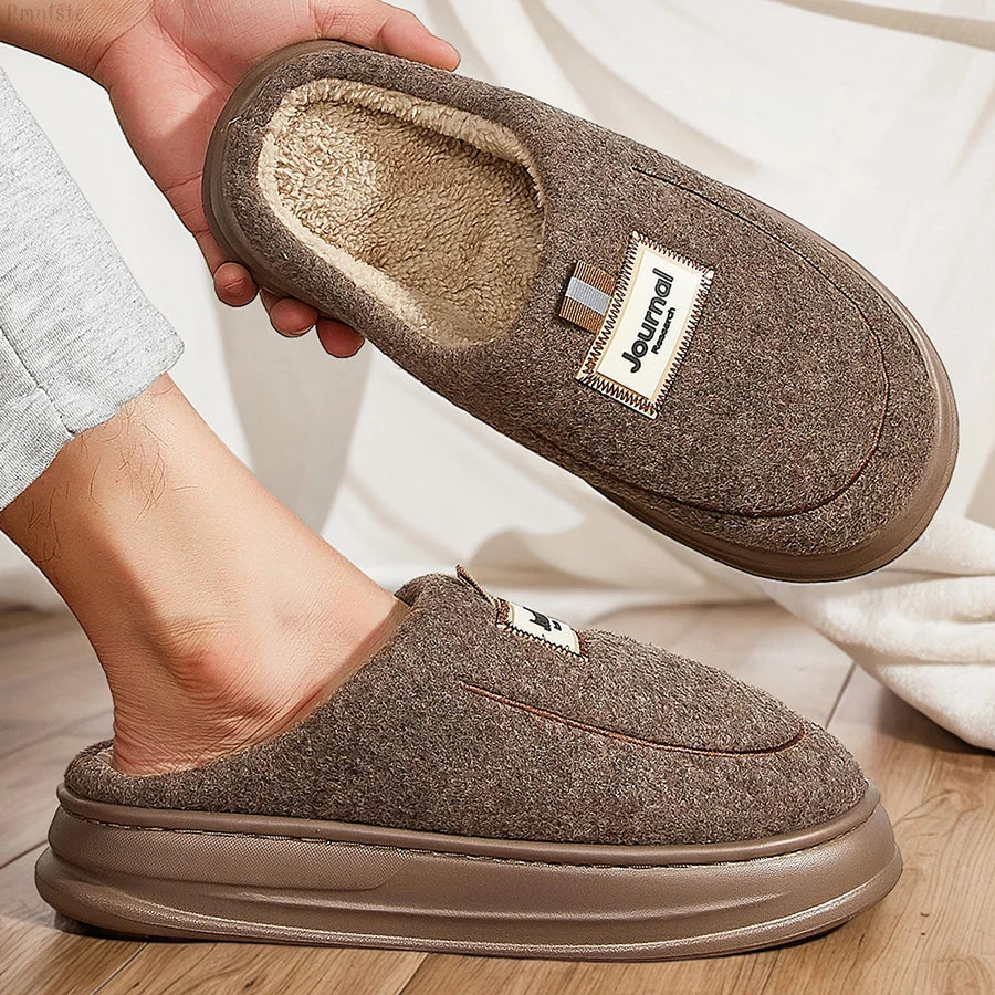 Zapatillas Plus Size para Hombre - Pantuflas Invierno con Memory Foam | Feetiva SL-2331
