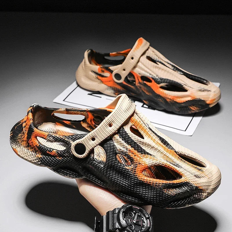 Chanclas Unisex Camuflaje - Sandalias EVA Ultra Ligeras para Playa y Casa | Feetiva