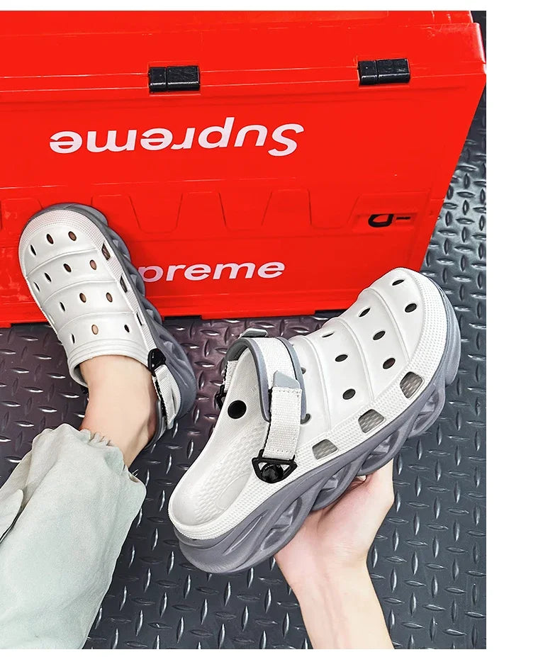 "Sandalias de Verano 2024 con Suela Gruesa - Zuecos EVA Transpirables para Hombre | Feetiva