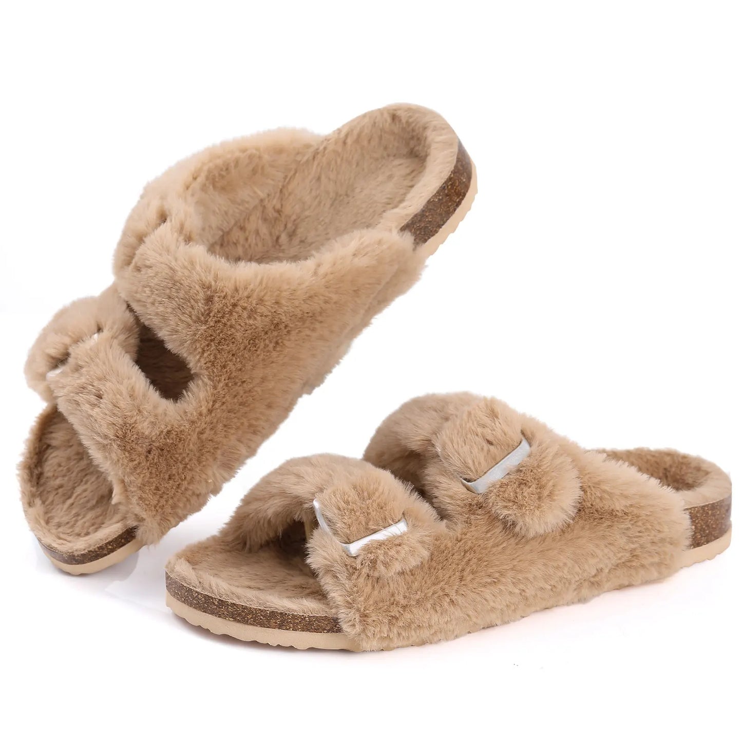 Zapatillas de Casa con Piel Sintética - Plantilla de Corcho Natural | Kidmi Feetiva