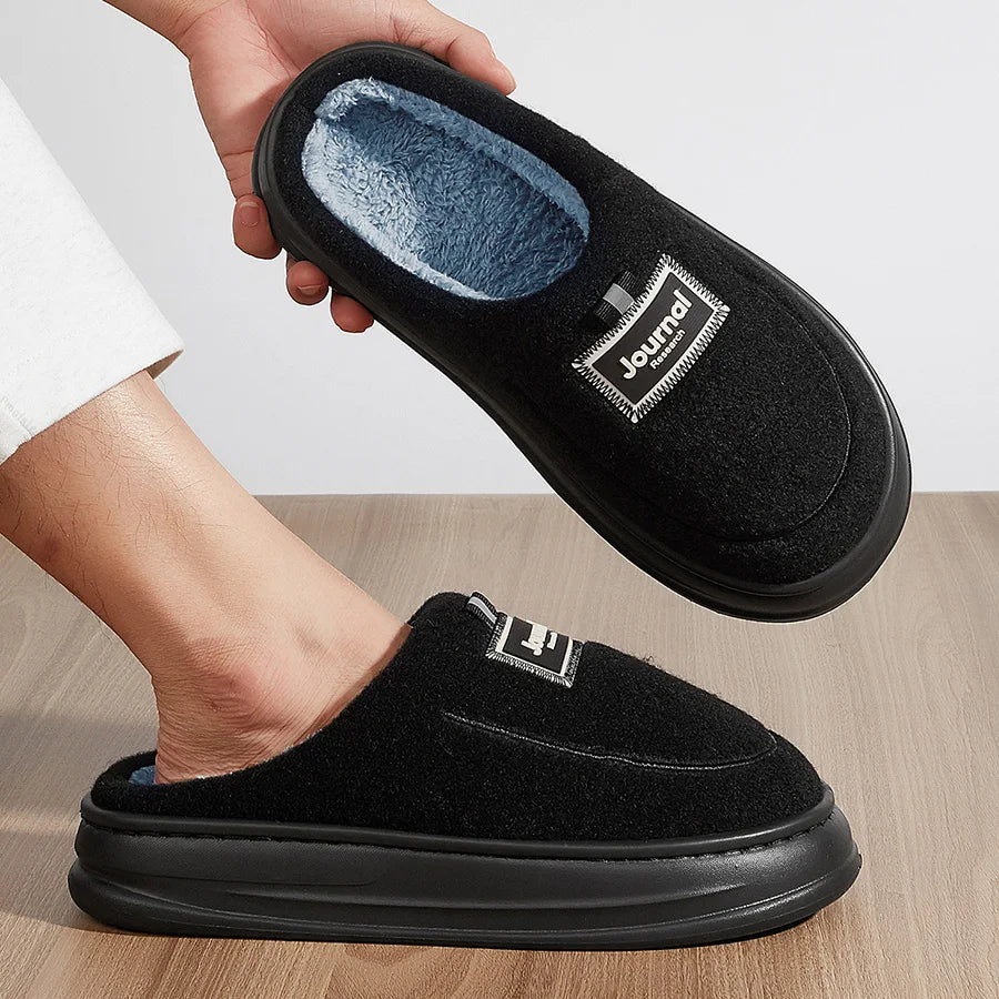 Zapatillas Plus Size para Hombre - Pantuflas Invierno con Memory Foam | Feetiva SL-2331