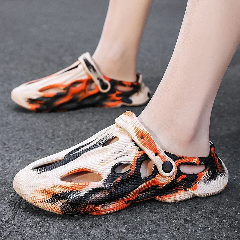 Chanclas Unisex Camuflaje - Sandalias EVA Ultra Ligeras para Playa y Casa | Feetiva