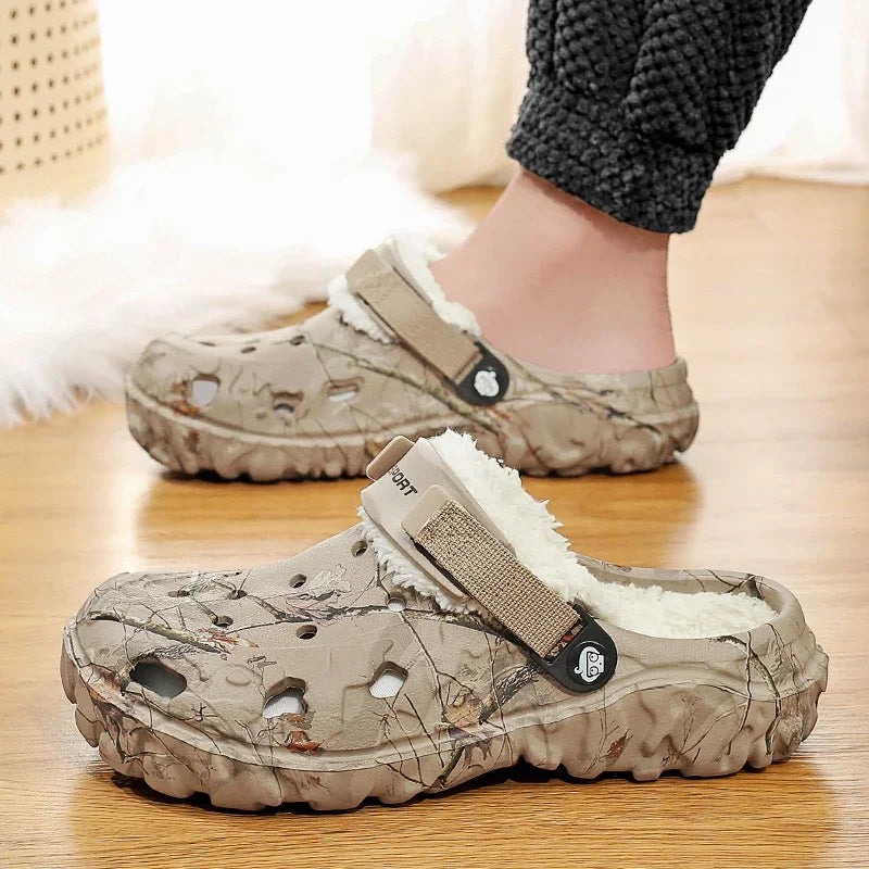 Zapatillas Clog con Forro de Pelo - Máximo Confort Invernal