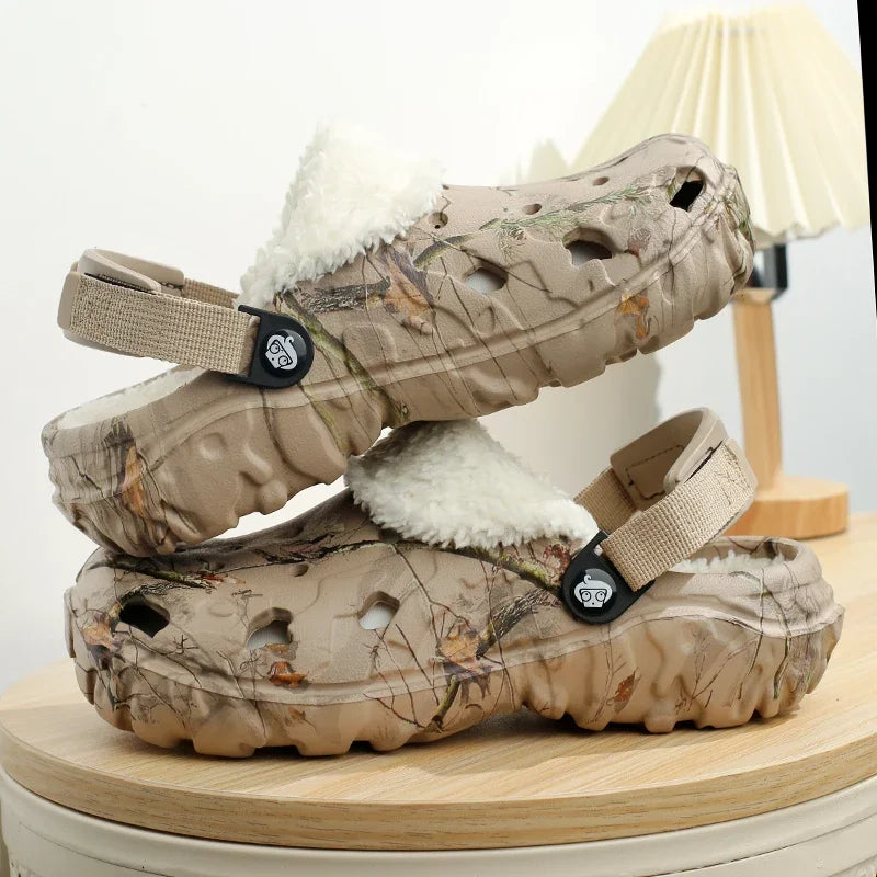 Zapatillas Clog con Forro de Pelo - Máximo Confort Invernal