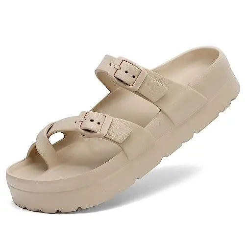 Sandalias Plataforma Mujer Verano 2025 - Suela Gruesa Cómoda Tipo Nube - Kidmi