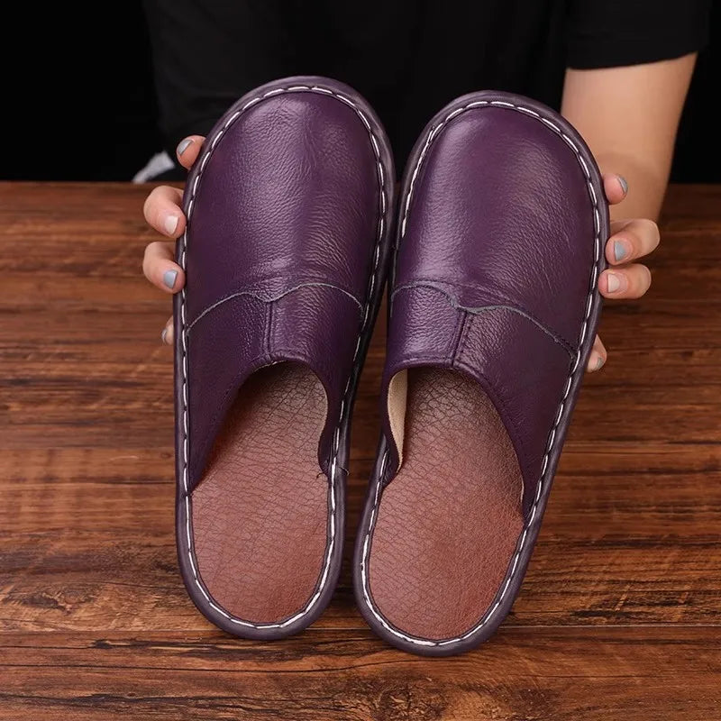 Zapatillas de Piel Vacuna Artesanales