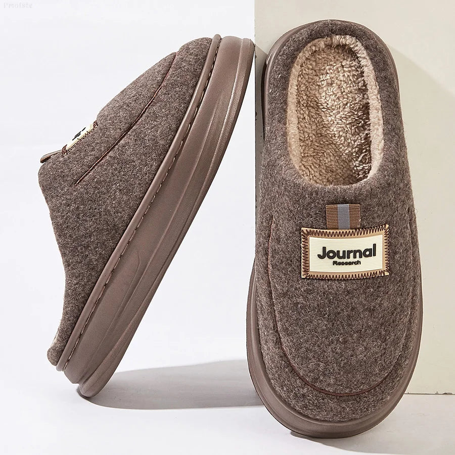 Zapatillas Plus Size para Hombre - Pantuflas Invierno con Memory Foam | Feetiva SL-2331