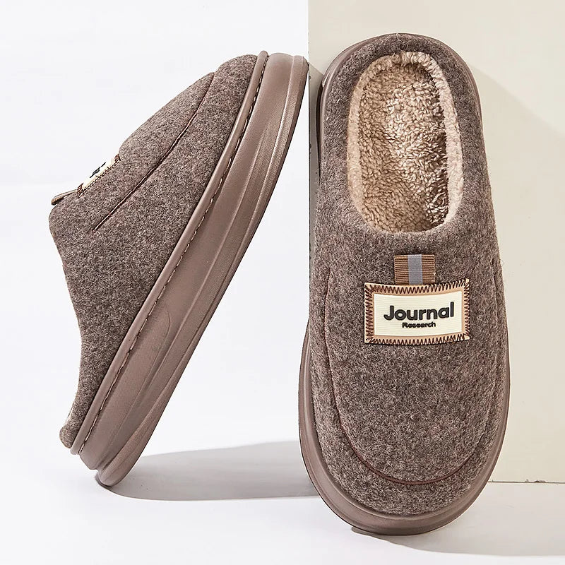 Zapatillas Plus Size para Hombre - Pantuflas Invierno con Memory Foam | Feetiva SL-2331