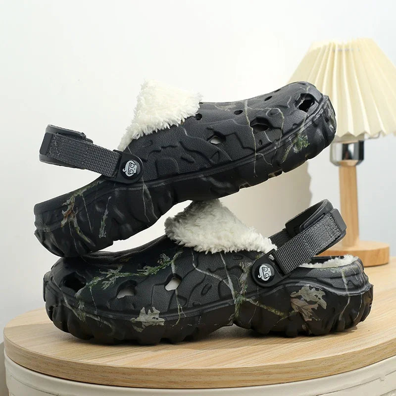 Zapatillas Clog con Forro de Pelo - Máximo Confort Invernal