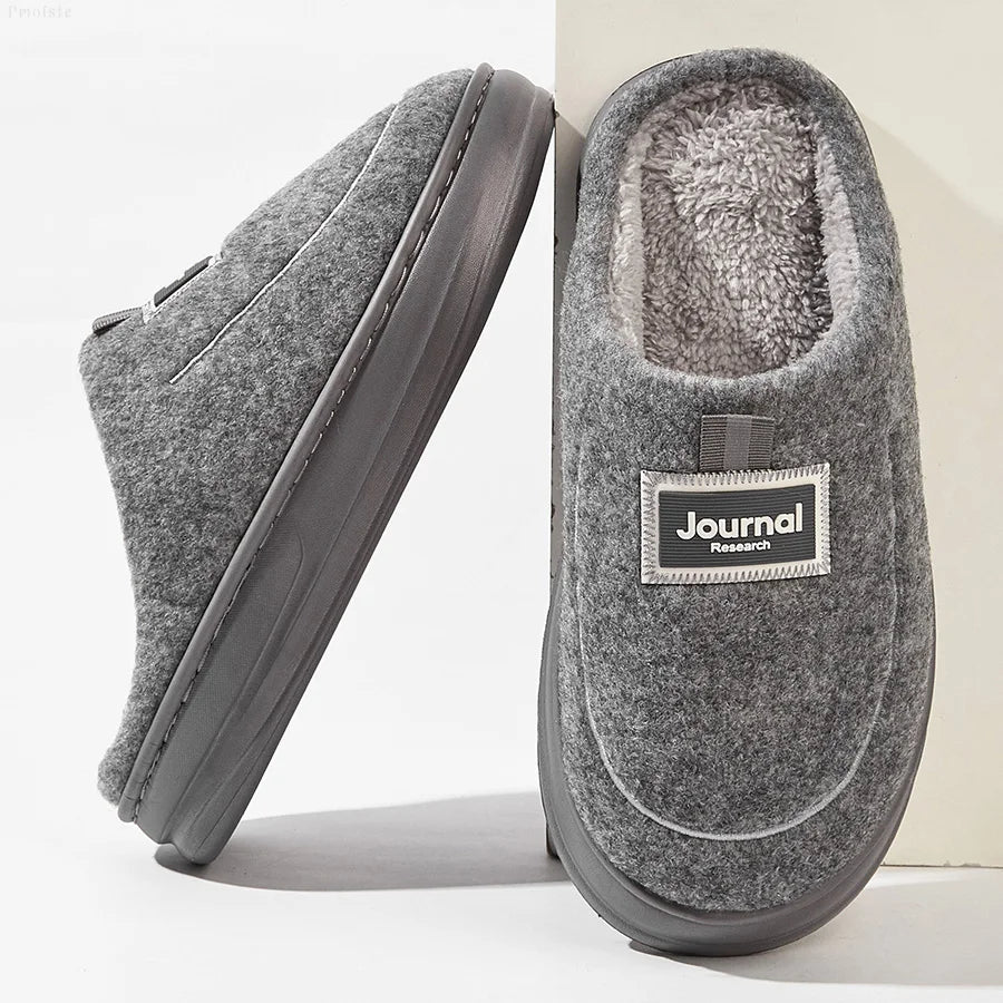 Zapatillas Plus Size para Hombre - Pantuflas Invierno con Memory Foam | Feetiva SL-2331