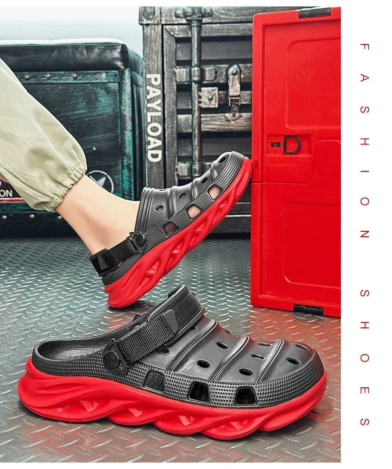 "Sandalias de Verano 2024 con Suela Gruesa - Zuecos EVA Transpirables para Hombre | Feetiva
