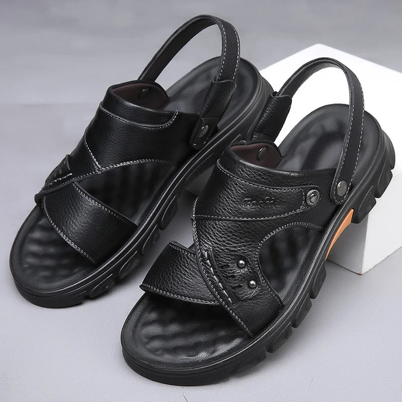 Sandalias de Cuero para Hombre Feetiva