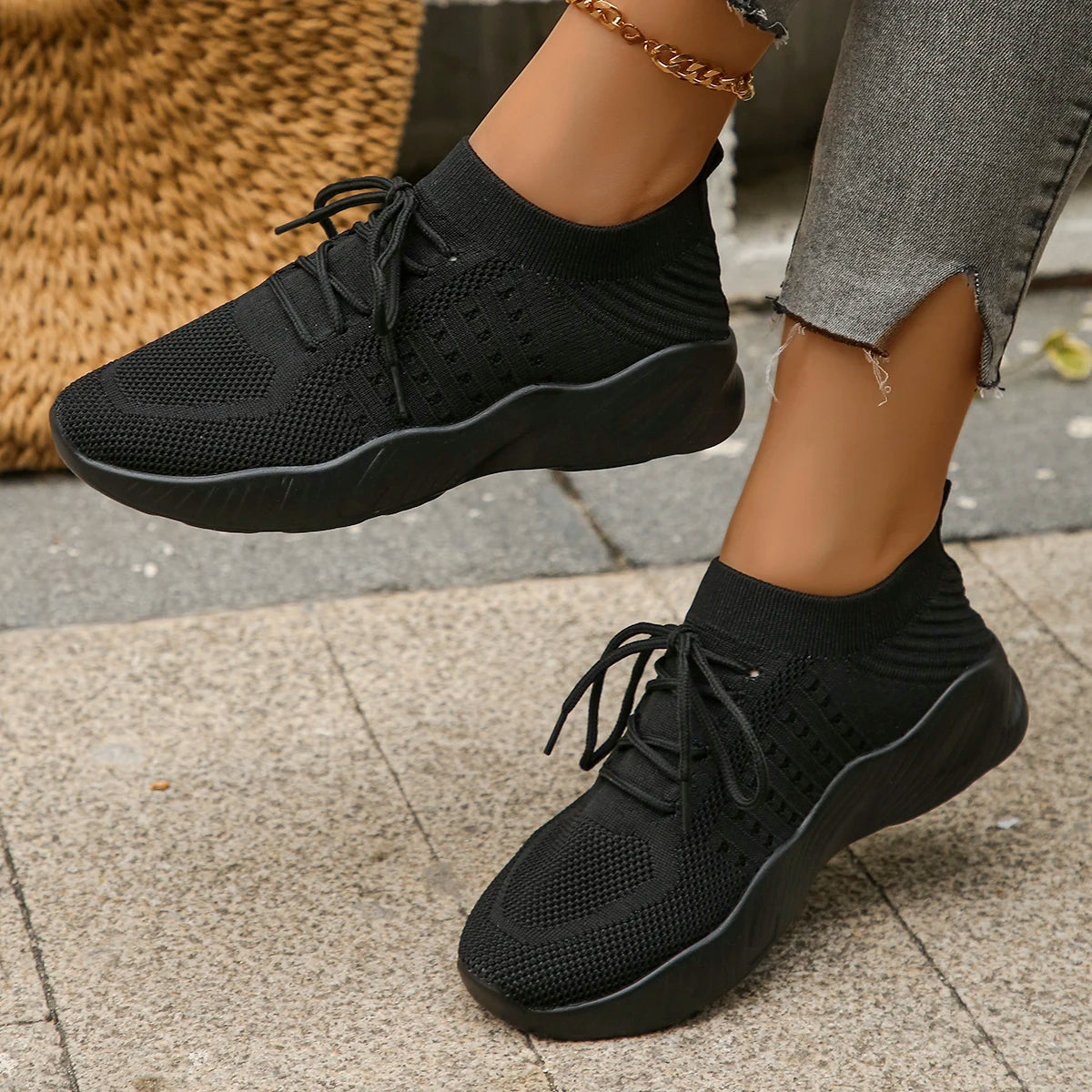 👟 Feetiva Zapatillas Tejidas para Mujer – Comodidad y Estilo Sin Cordone