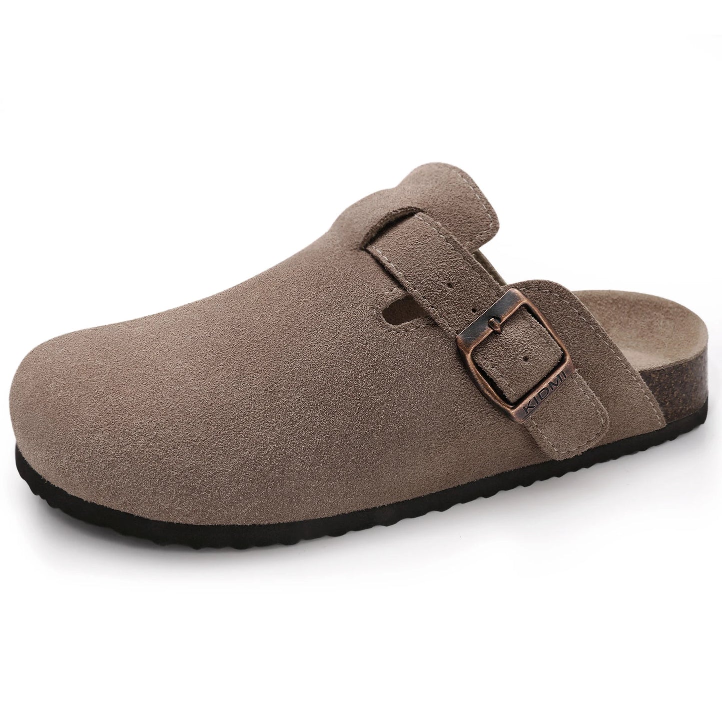 Zuecos de Piel Suave Unisex - Plantilla de Corcho con Soporte Arco - Kidmi Feetiva