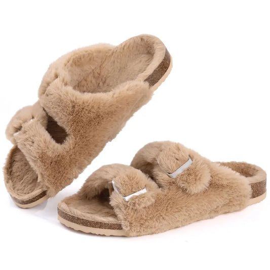 Zapatillas de Casa con Piel Sintética - Plantilla de Corcho Natural | Kidmi Feetiva