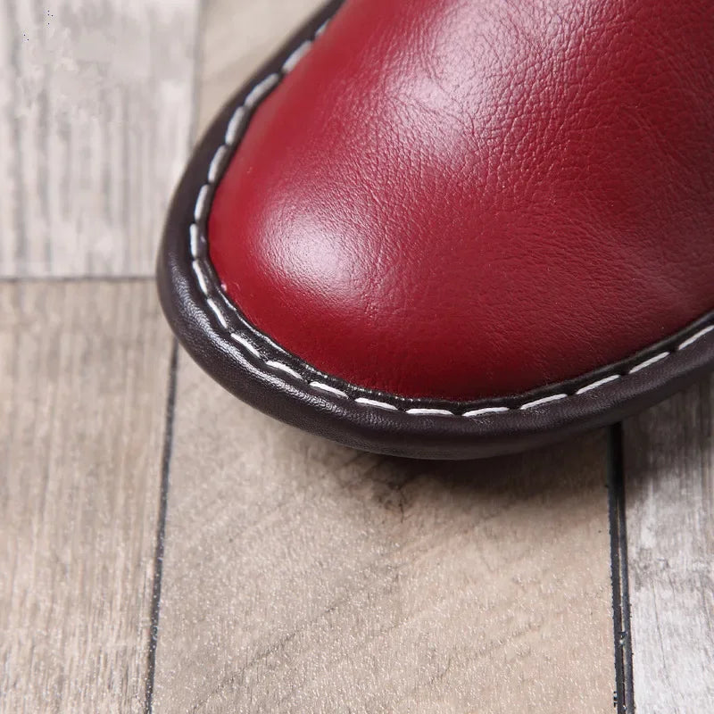 Zapatillas de Piel Vacuna Artesanales