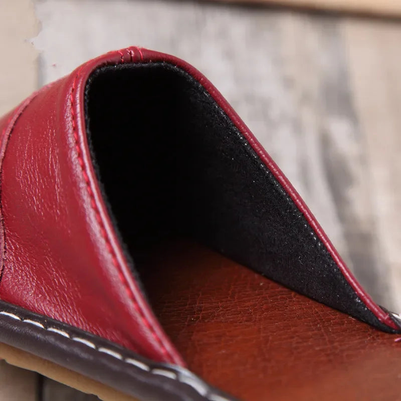 Zapatillas de Piel Vacuna Artesanales