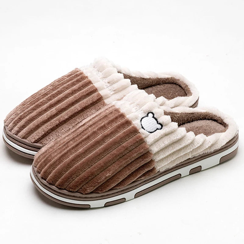 Zapatillas de Invierno Unisex | Smile Popcorn - Cálidas y Antideslizantes