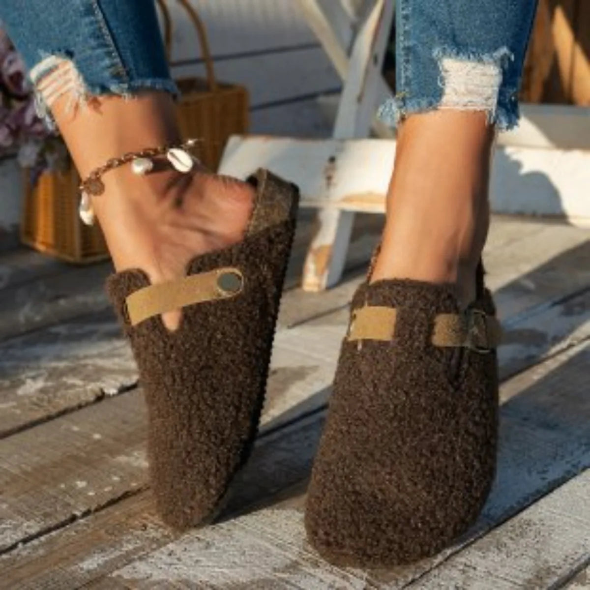 Zapatillas de Casa Invierno 2025 | Pantuflas con Forro Polar | AJZE/Feetiva
