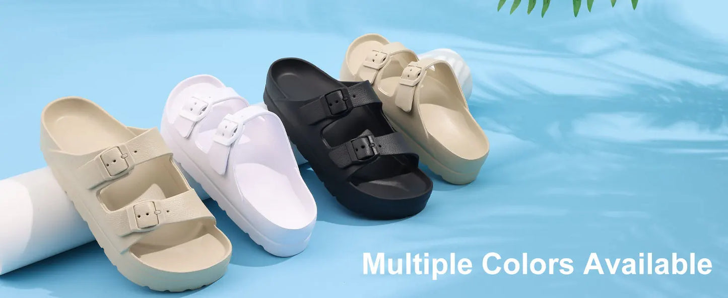 Sandalias Plataforma Mujer Verano 2025 - Suela Gruesa Cómoda Tipo Nube - Kidmi