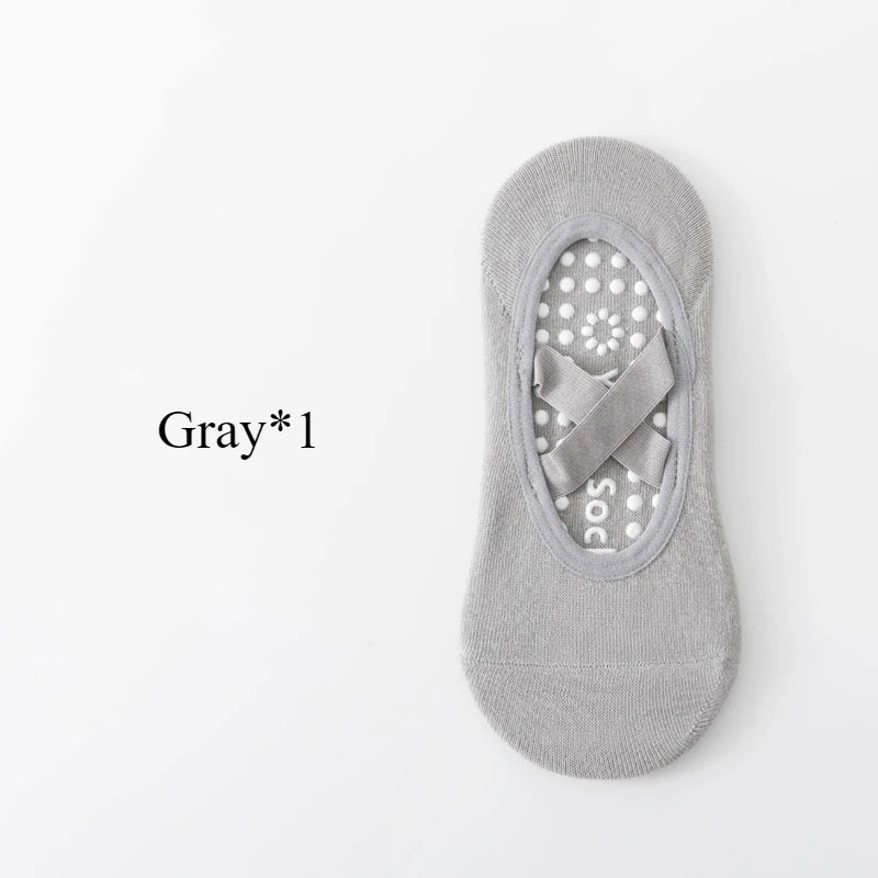 Pack 3 Pares - Calcetines Yoga con Suela Antideslizante | Pilates/Ballet |