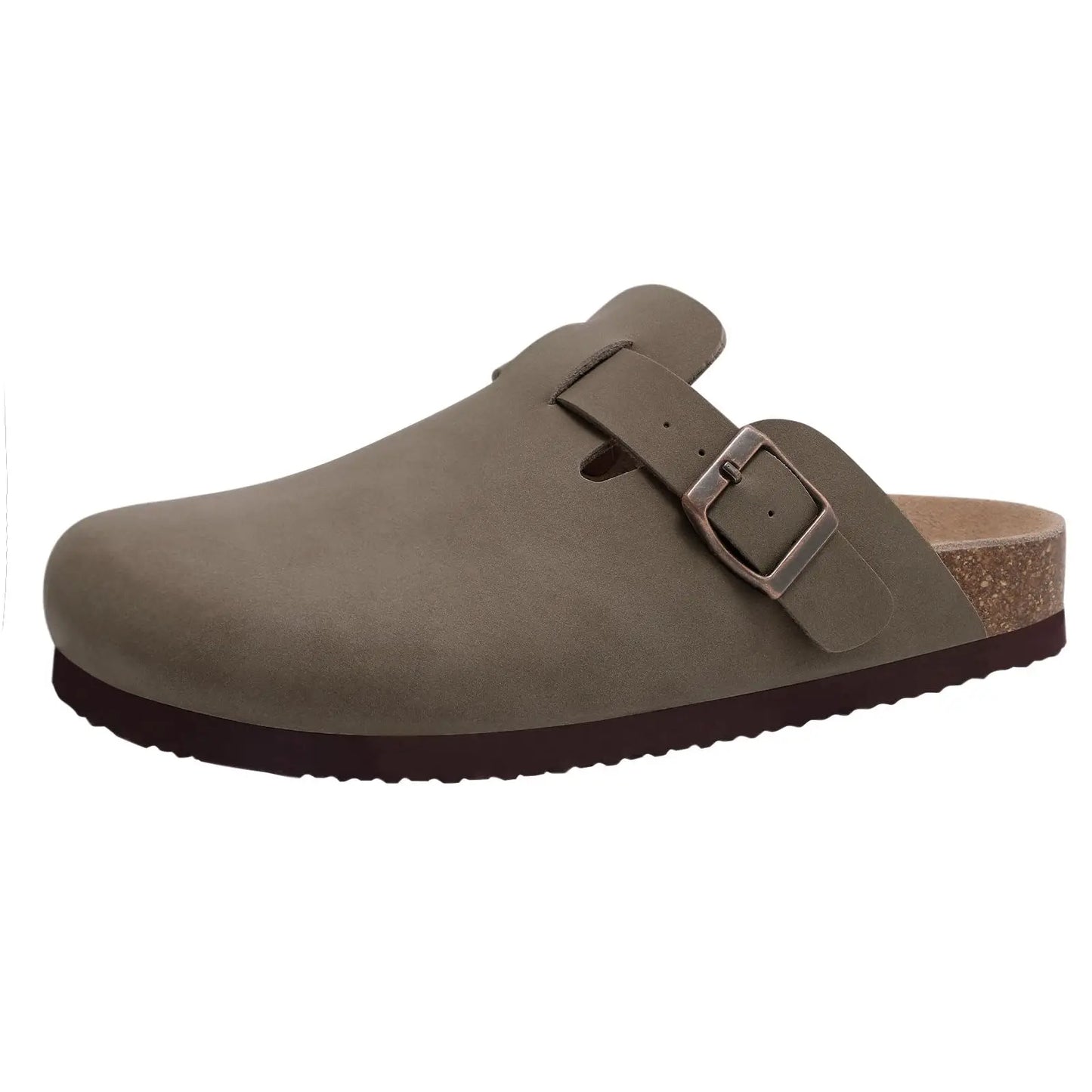 Zuecos de Piel Suave Unisex - Plantilla de Corcho con Soporte Arco - Kidmi Feetiva