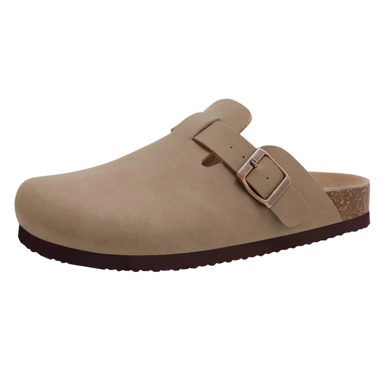 Zuecos de Piel Suave Unisex - Plantilla de Corcho con Soporte Arco - Kidmi Feetiva