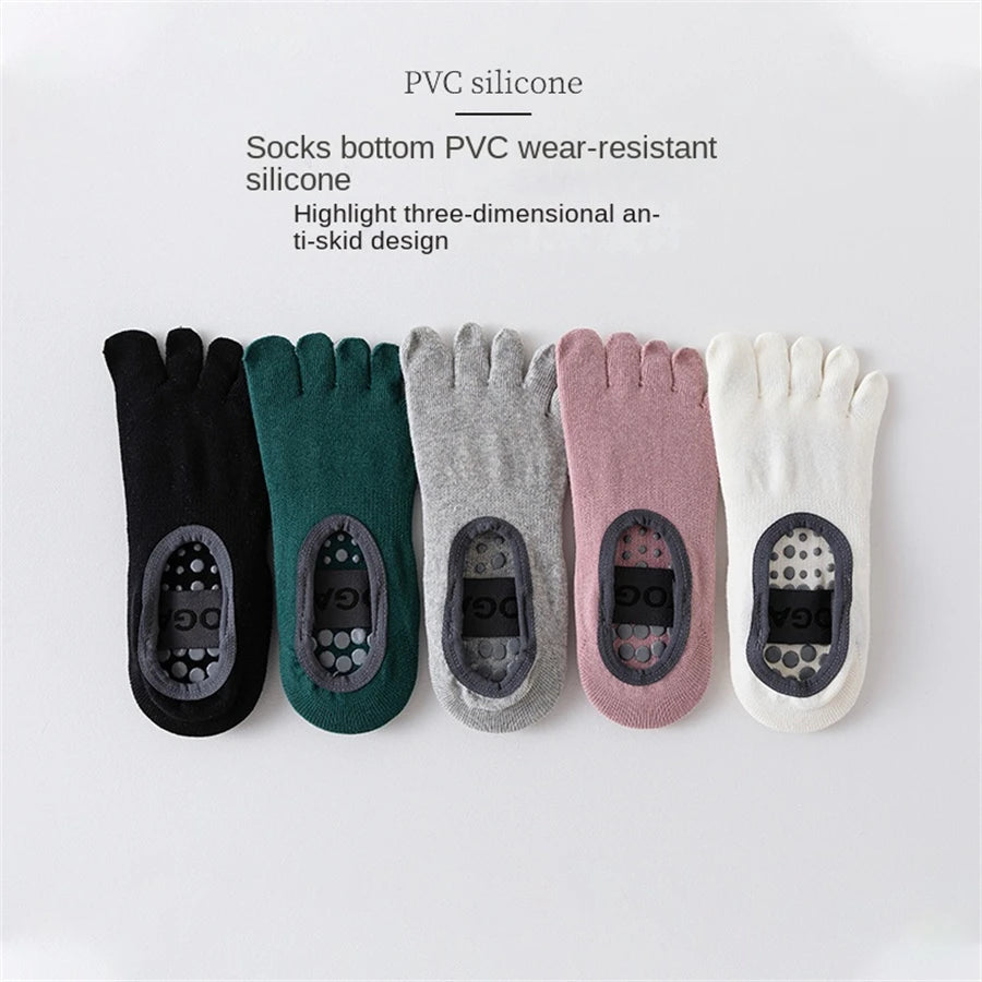 Calcetines Yoga 5 Dedos Mujer - Antideslizantes para Pilates y Fitness | Feetiva