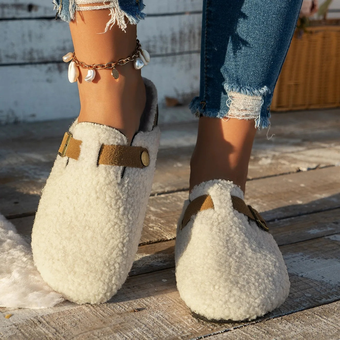 Zapatillas de Casa Invierno 2025 | Pantuflas con Forro Polar | AJZE/Feetiva