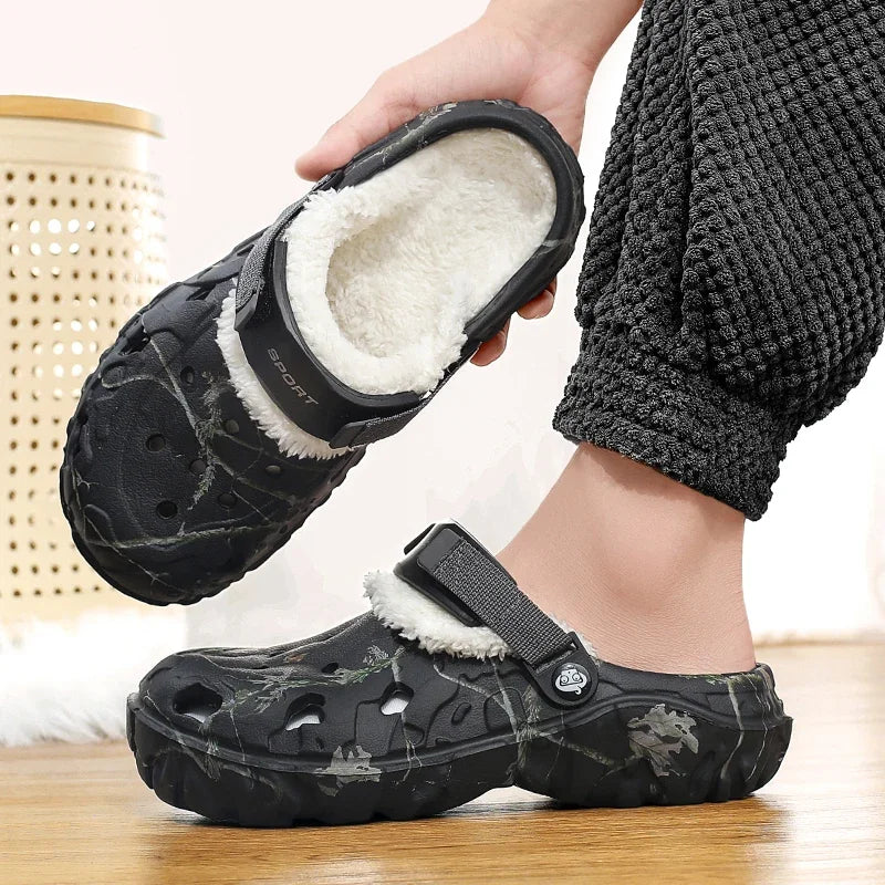 Zapatillas Clog con Forro de Pelo - Máximo Confort Invernal