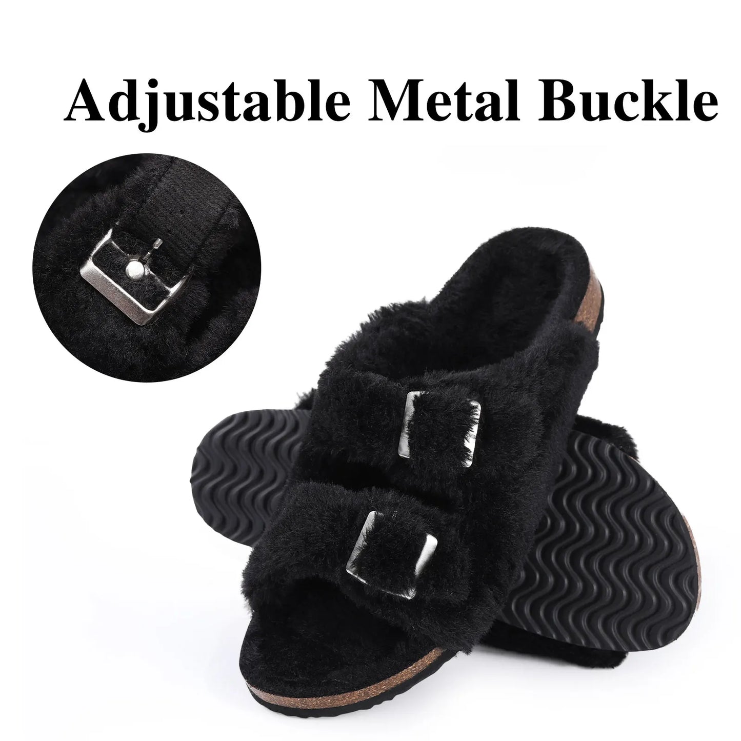 Zapatillas de Casa con Piel Sintética - Plantilla de Corcho Natural | Kidmi Feetiva