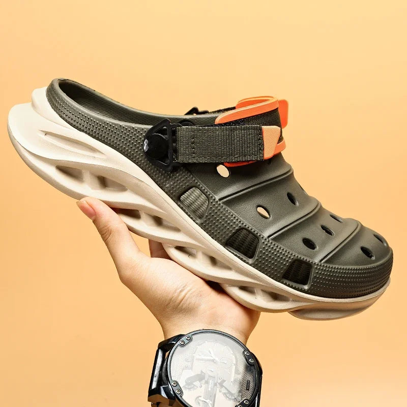 "Sandalias de Verano 2024 con Suela Gruesa - Zuecos EVA Transpirables para Hombre | Feetiva