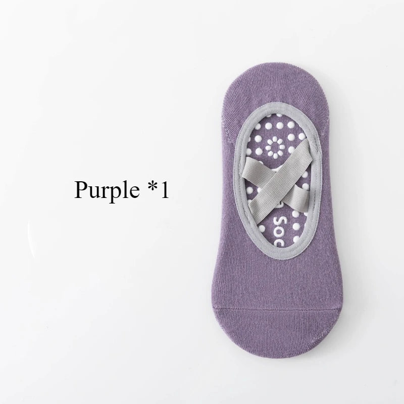 Pack 3 Pares - Calcetines Yoga con Suela Antideslizante | Pilates/Ballet |