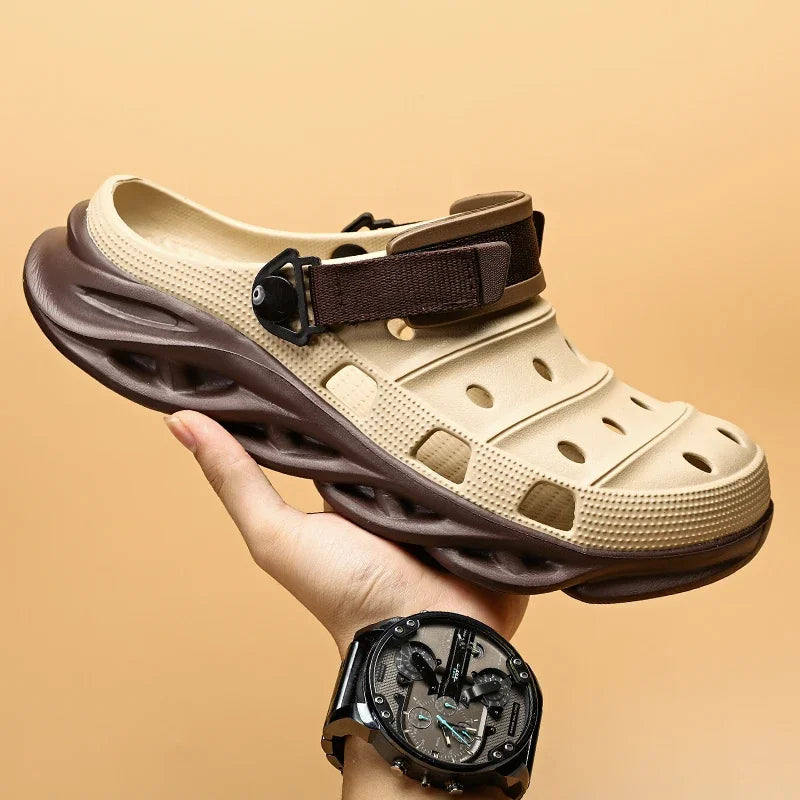 "Sandalias de Verano 2024 con Suela Gruesa - Zuecos EVA Transpirables para Hombre | Feetiva