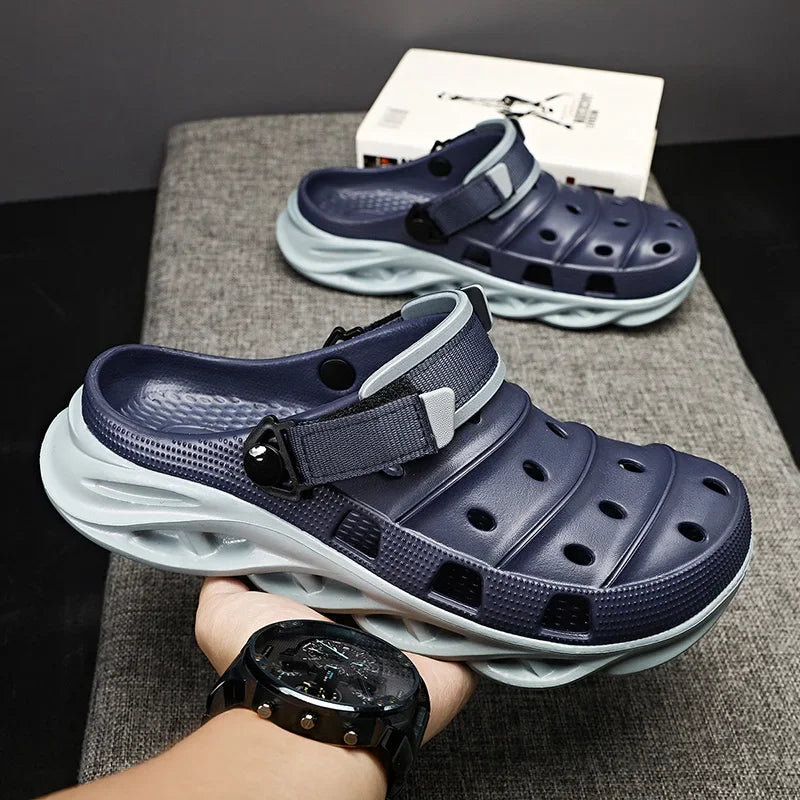 "Sandalias de Verano 2024 con Suela Gruesa - Zuecos EVA Transpirables para Hombre | Feetiva