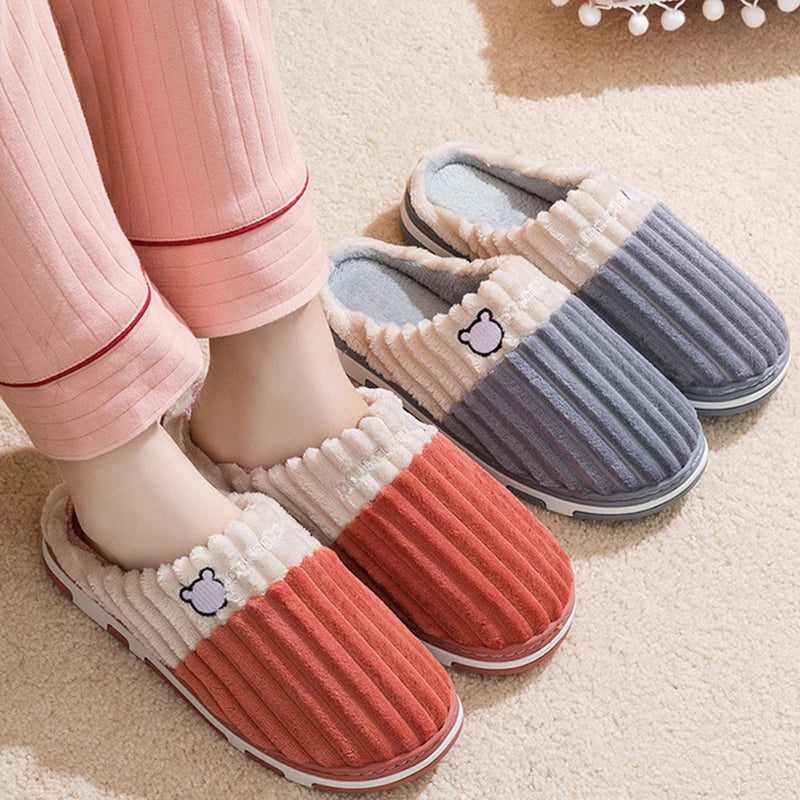Zapatillas de Invierno Unisex | Smile Popcorn - Cálidas y Antideslizantes