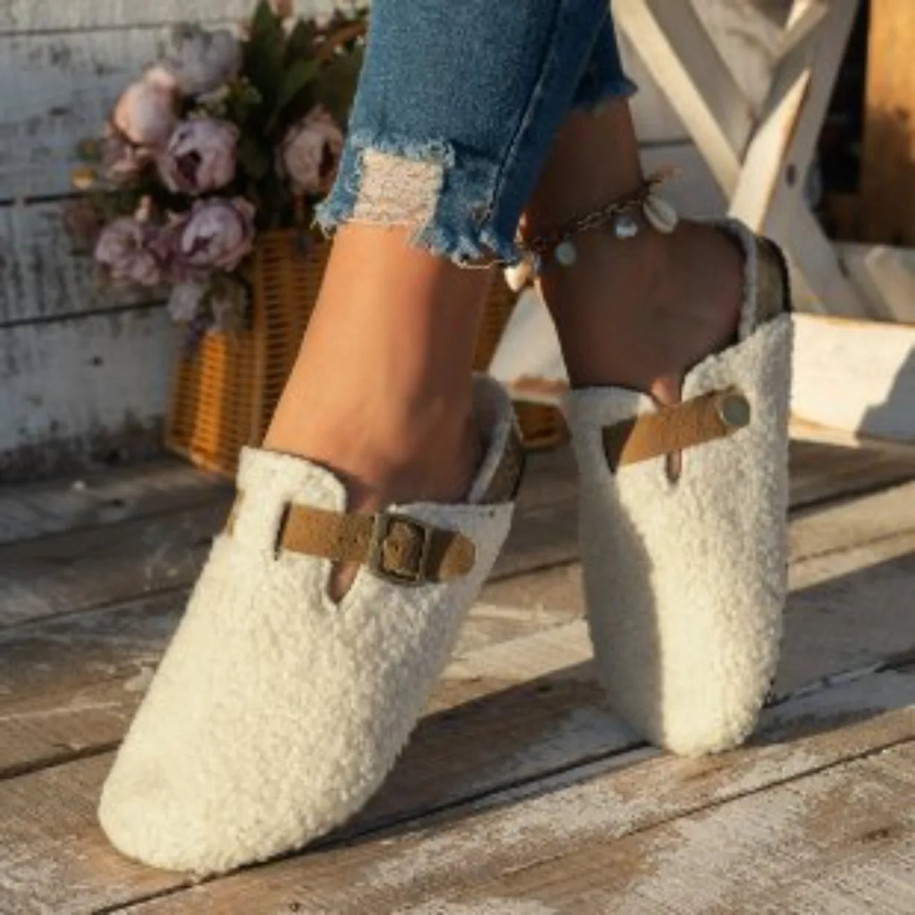 Zapatillas de Casa Invierno 2025 | Pantuflas con Forro Polar | AJZE/Feetiva