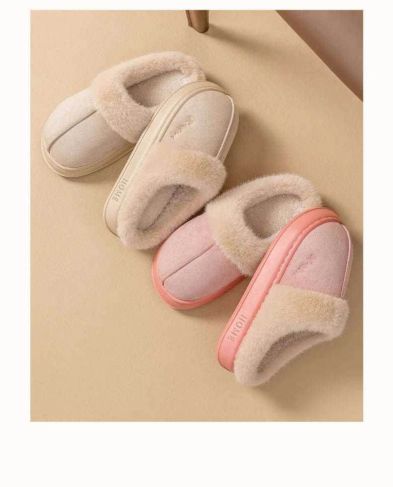 Pantuflas de Invierno para Hombre - Forro de Algodón y Suela Gruesa Antideslizante | Feetiva"