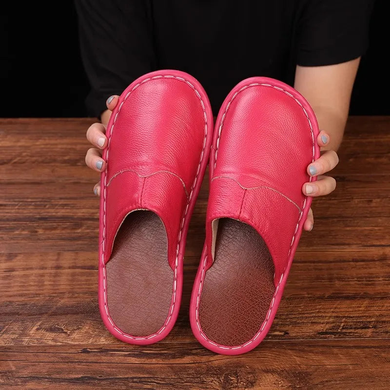 Zapatillas de Piel Vacuna Artesanales