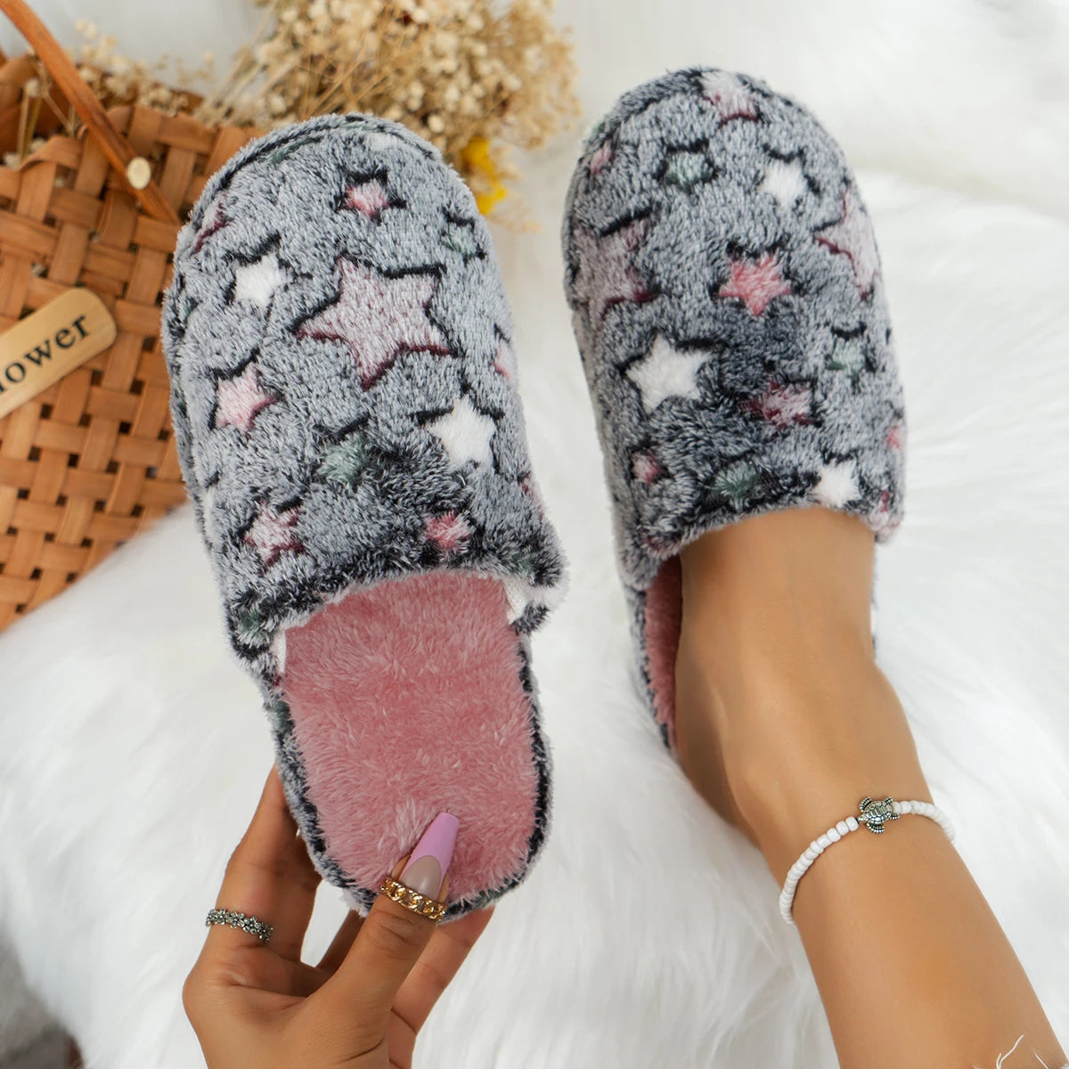 Winter Cartoon Slippers