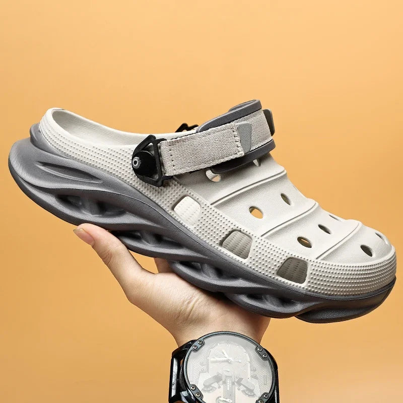 "Sandalias de Verano 2024 con Suela Gruesa - Zuecos EVA Transpirables para Hombre | Feetiva