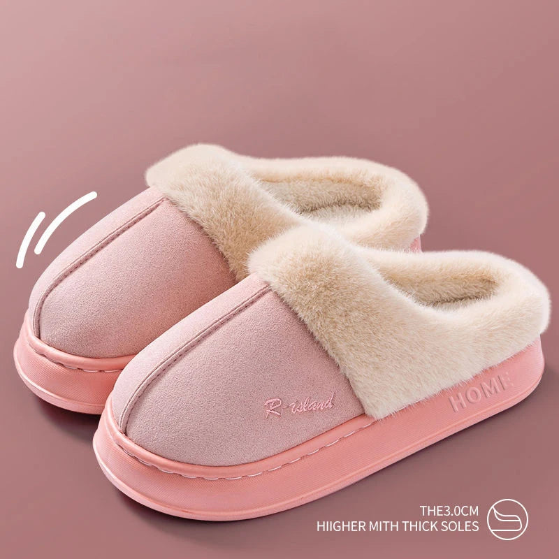 Pantuflas de Invierno para Hombre - Forro de Algodón y Suela Gruesa Antideslizante | Feetiva"